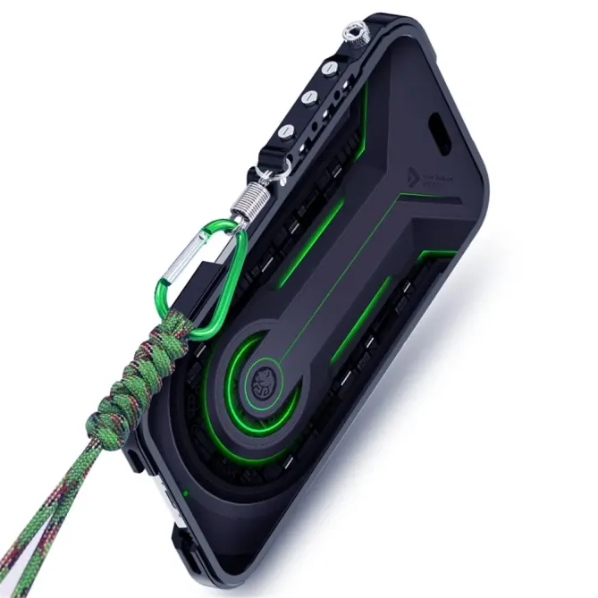 Coque iPhone 17e / 16e Bumper Mechanical Arm en Alliage d'Aluminium