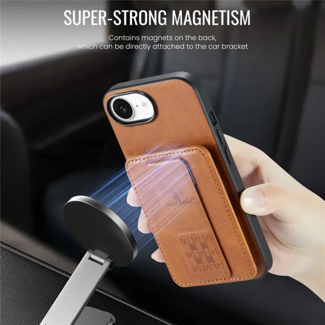 Coque iPhone 17e / 16e Portefeuille Support Magnétique