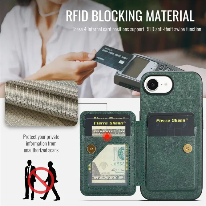 Coque iPhone 17e / 16e Portefeuille Support Magnétique