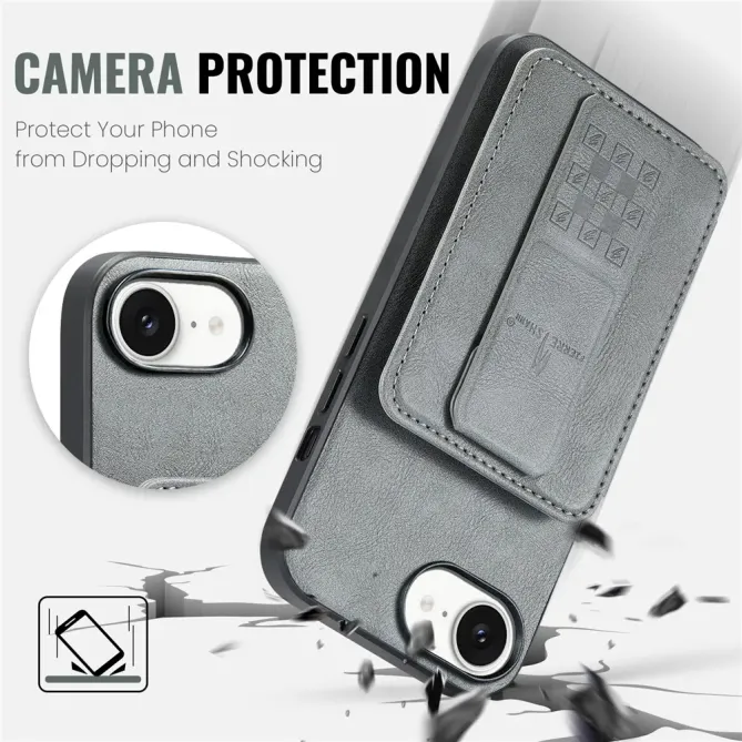 Coque iPhone 17e / 16e Portefeuille Support Magnétique