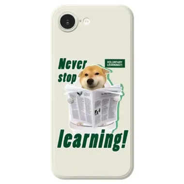 Coque iPhone 17e / 16e Dog Learning à Bords Droits