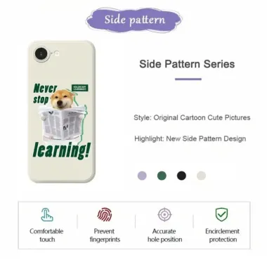 Coque iPhone 17e / 16e Dog Learning à Bords Droits
