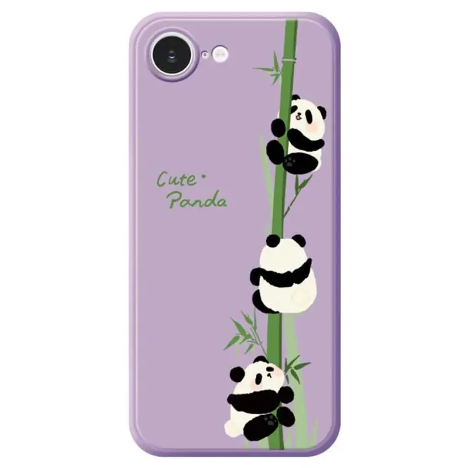 Coque iPhone 17e / 16e Cute Panda et Bambou