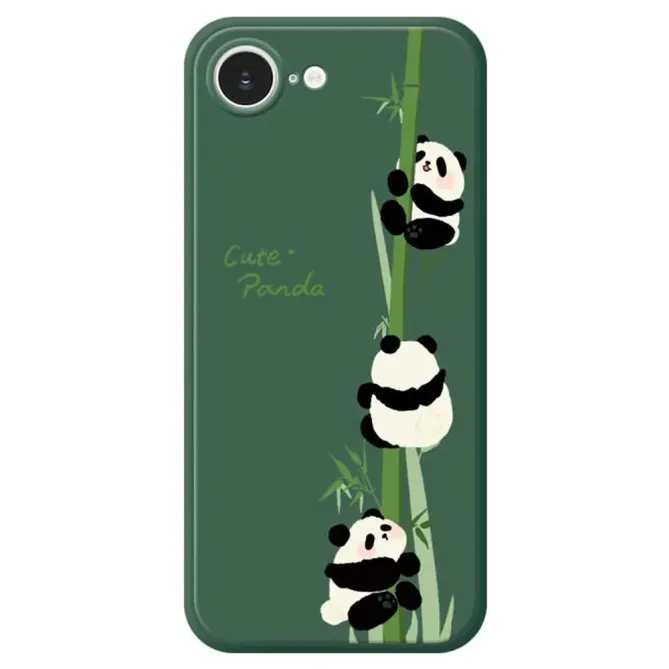 Coque iPhone 17e / 16e Cute Panda et Bambou
