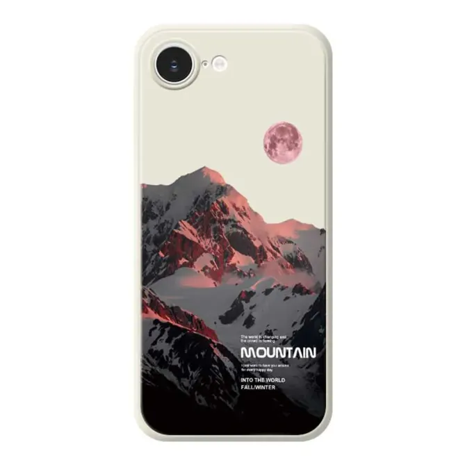 Coque iPhone 17e / 16e Mountain à Bords Droits