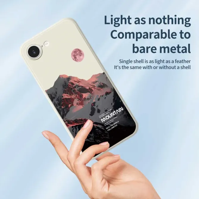 Coque iPhone 17e / 16e Mountain à Bords Droits