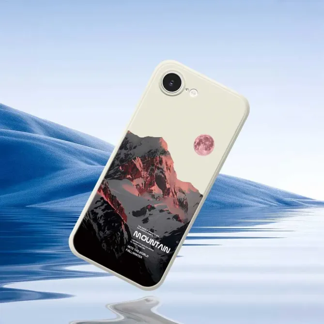 Coque iPhone 17e / 16e Mountain à Bords Droits