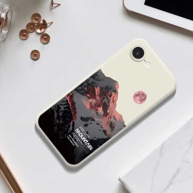 Coque iPhone 17e / 16e Mountain à Bords Droits