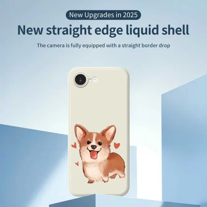 Coque iPhone 17e / 16e Lovely Corgi Illustration