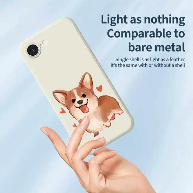 Coque iPhone 17e / 16e Lovely Corgi Illustration