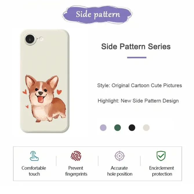 Coque iPhone 17e / 16e Lovely Corgi Illustration