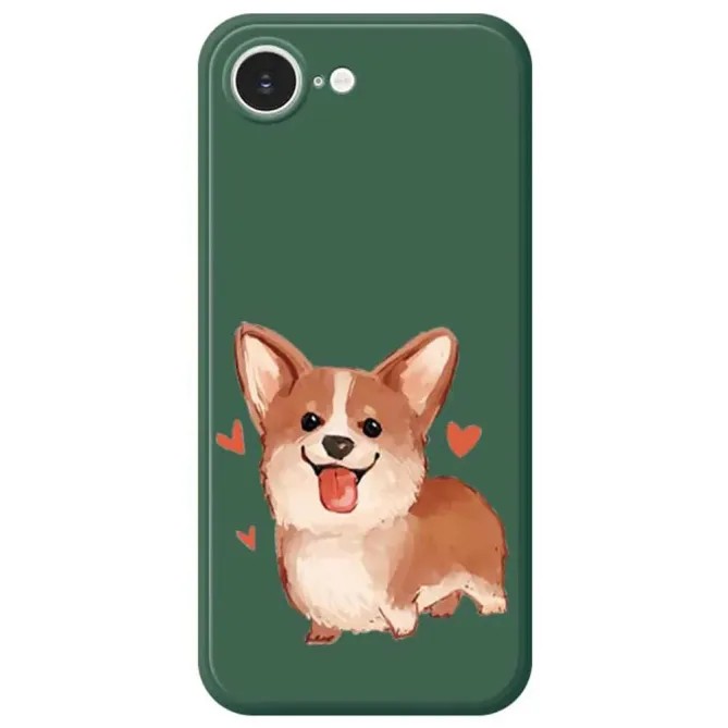 Coque iPhone 17e / 16e Lovely Corgi Illustration