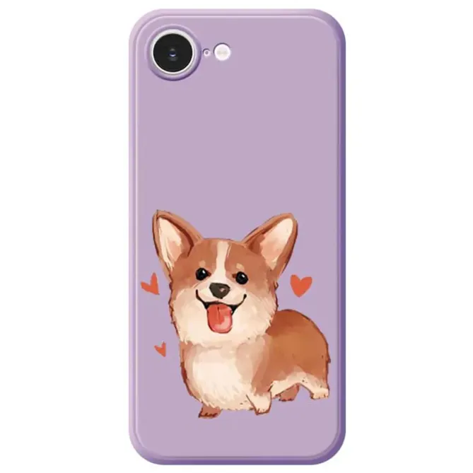 Coque iPhone 17e / 16e Lovely Corgi Illustration