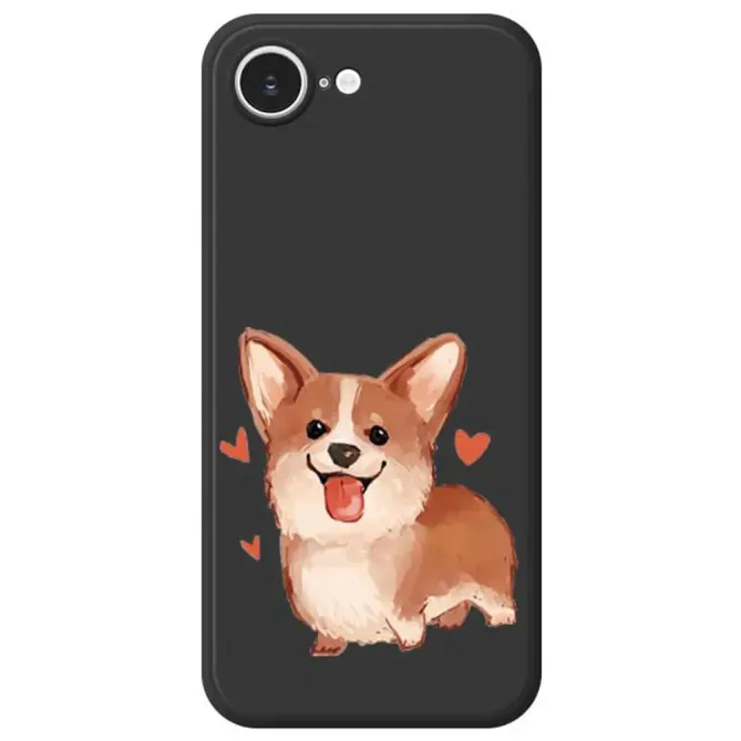 Coque iPhone 17e / 16e Lovely Corgi Illustration