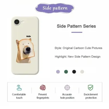 Coque iPhone 17e / 16e Hello Dog Bread Humoristique