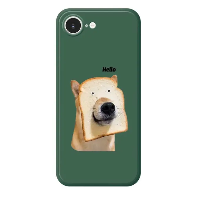 Coque iPhone 17e / 16e Hello Dog Bread Humoristique
