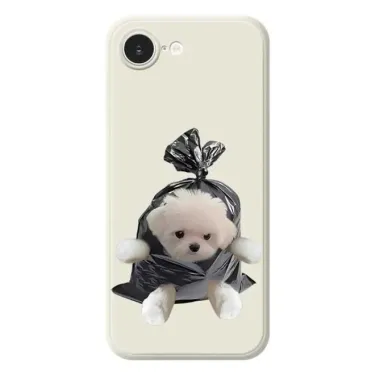 Coque iPhone 17e / 16e Puppy Trash Bag