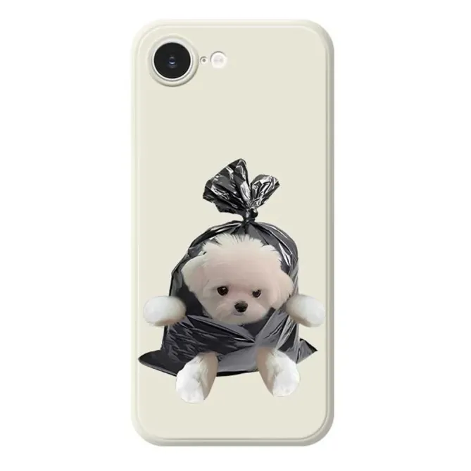 Coque iPhone 17e / 16e Puppy Trash Bag