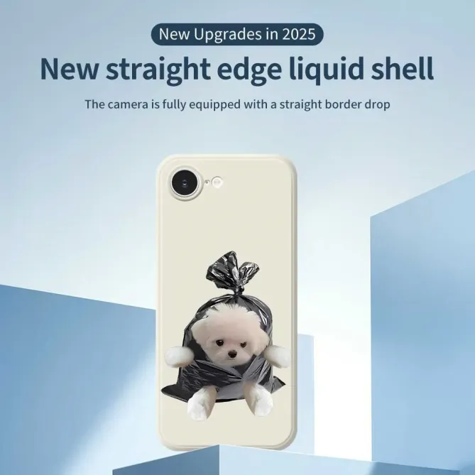 Coque iPhone 17e / 16e Puppy Trash Bag