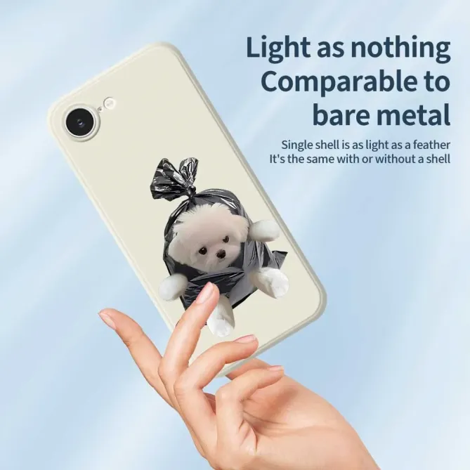 Coque iPhone 17e / 16e Puppy Trash Bag