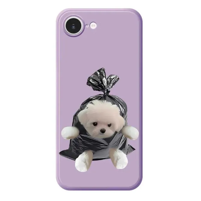 Coque iPhone 17e / 16e Puppy Trash Bag