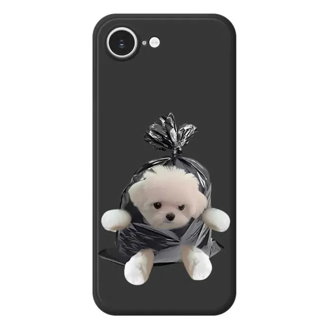 Coque iPhone 17e / 16e Puppy Trash Bag