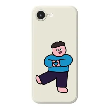Coque iPhone 17e / 16e Heart Boy Illustration