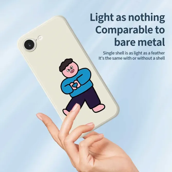 Coque iPhone 17e / 16e Heart Boy Illustration