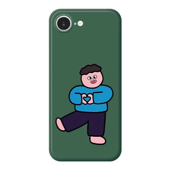 Coque iPhone 17e / 16e Heart Boy Illustration
