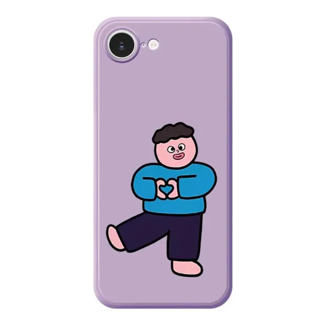 Coque iPhone 17e / 16e Heart Boy Illustration