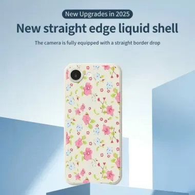 Coque iPhone 17e / 16e Silicone Souple Floral Garden