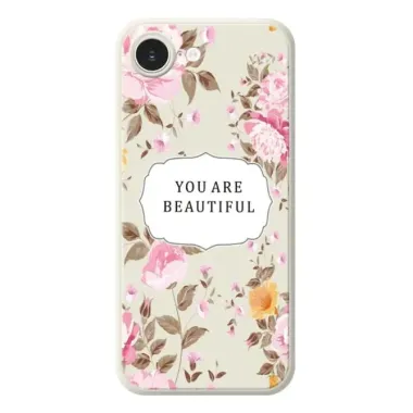 Coque iPhone 17e / 16e Floral Inspiring Quote
