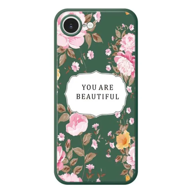 Coque iPhone 17e / 16e Floral Inspiring Quote