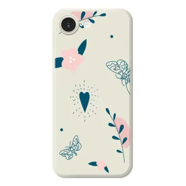 Coque iPhone 17e / 16e Boho Heart & Butterflies
