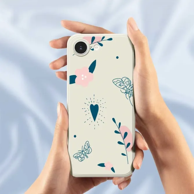 Coque iPhone 17e / 16e Boho Heart & Butterflies