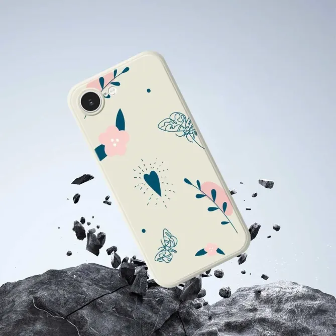 Coque iPhone 17e / 16e Boho Heart & Butterflies