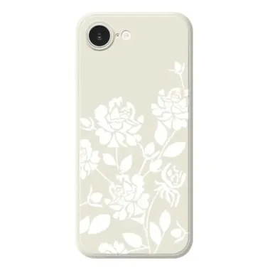 Coque iPhone 17e / 16e Fleurs Blanches Silhouettes