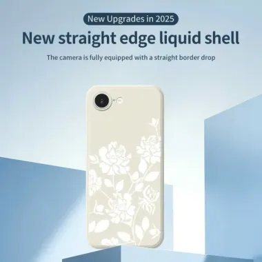 Coque iPhone 17e / 16e Fleurs Blanches Silhouettes