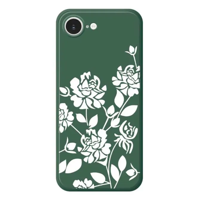 Coque iPhone 17e / 16e Fleurs Blanches Silhouettes