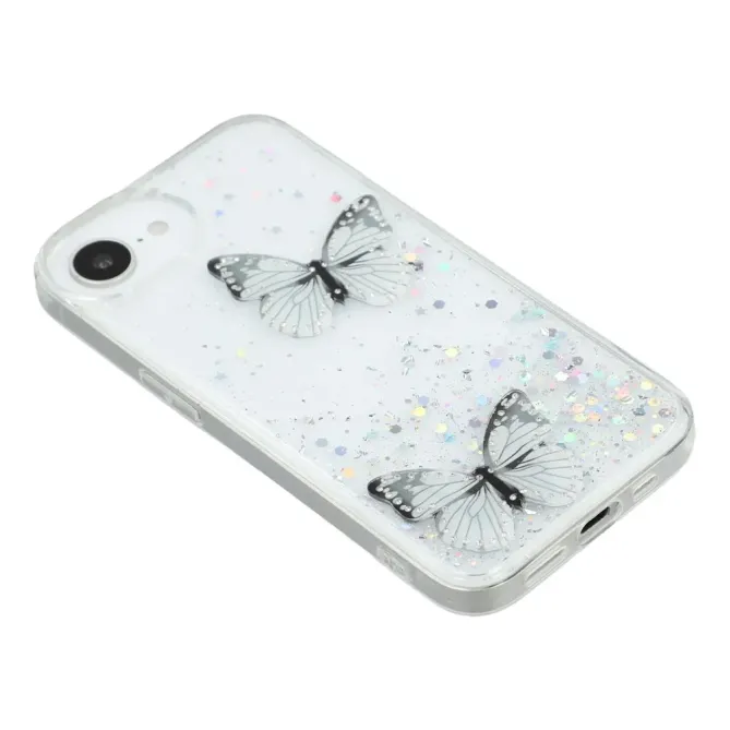 Coque iPhone 17e / 16e Epoxy Papillons Starry Sky