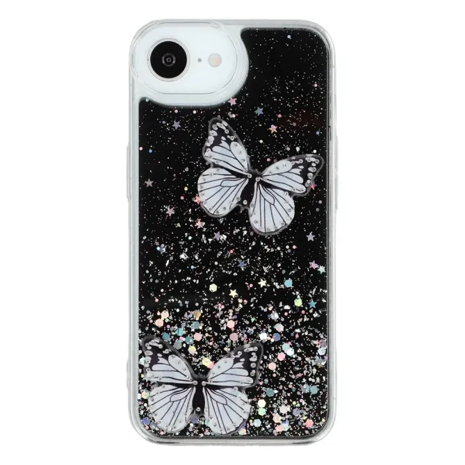 Coque iPhone 17e / 16e Epoxy Papillons Starry Sky
