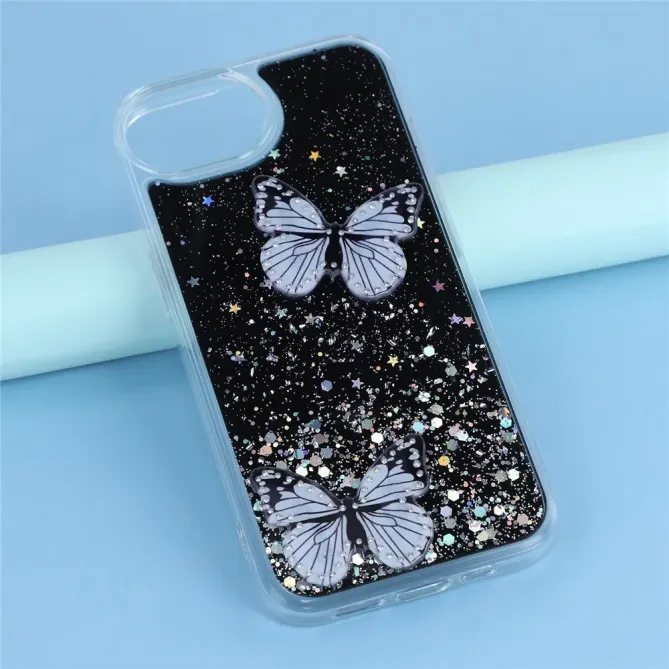 Coque iPhone 17e / 16e Epoxy Papillons Starry Sky
