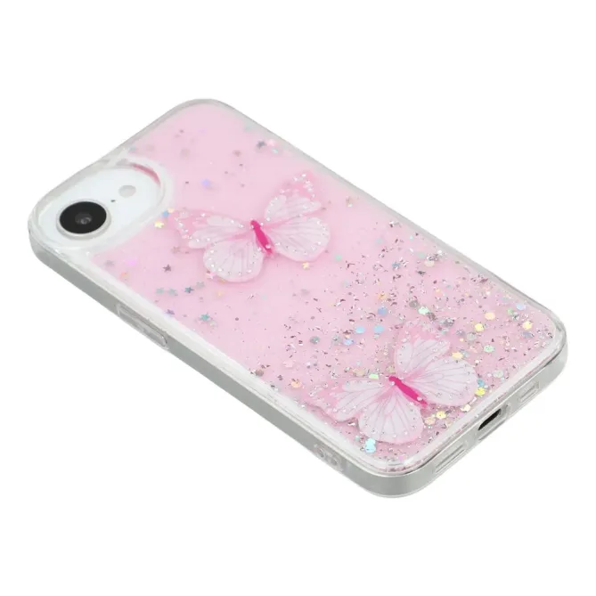Coque iPhone 17e / 16e Epoxy Papillons Starry Sky