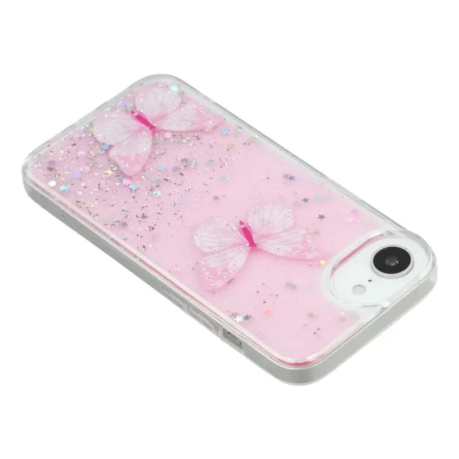 Coque iPhone 17e / 16e Epoxy Papillons Starry Sky