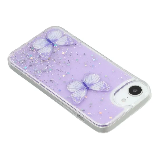 Coque iPhone 17e / 16e Epoxy Papillons Starry Sky