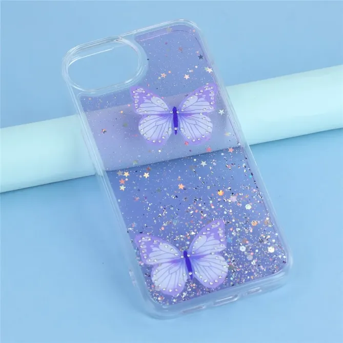 Coque iPhone 17e / 16e Epoxy Papillons Starry Sky