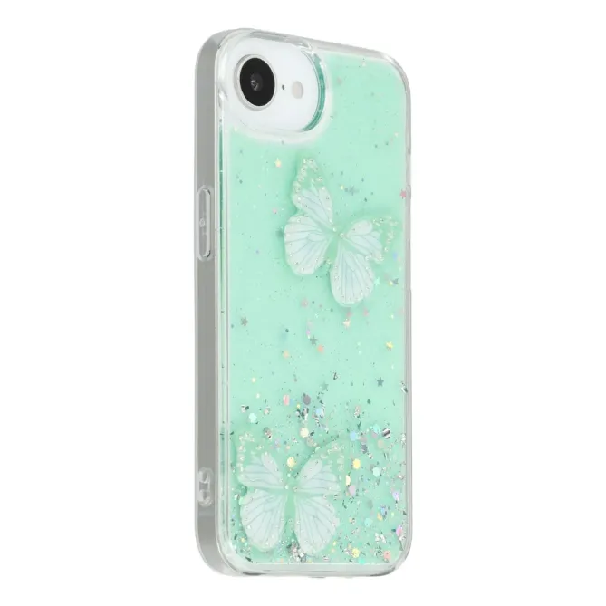 Coque iPhone 17e / 16e Epoxy Papillons Starry Sky