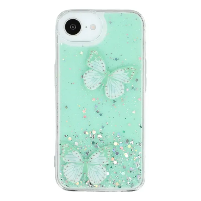 Coque iPhone 17e / 16e Epoxy Papillons Starry Sky