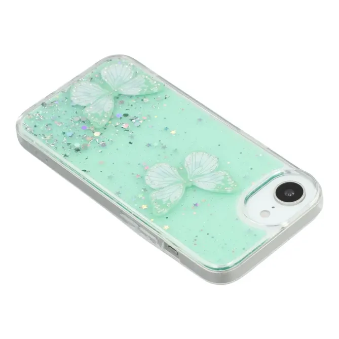 Coque iPhone 17e / 16e Epoxy Papillons Starry Sky