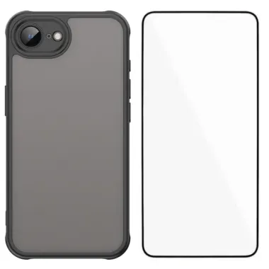 Coque iPhone 17e / 16e Intégrale avec Film Verre Trempé Skin Touch